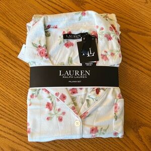 NWT Lauren Ralph Lauren Women’s X-Large Ivory Floral Long Sleeve Pajama Set